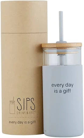 Tumbler with Straw Every Day's a Gift
