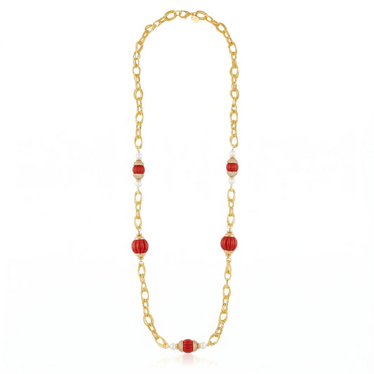 Volpi Chain Necklace Red