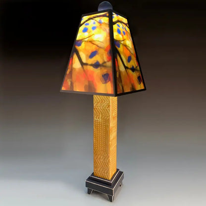 Clay Straight Lamp Base with Shade-Multiple Designs