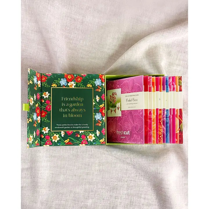 Year of Flowers (Mini Set of 12) - Pop Up Greeting Cards