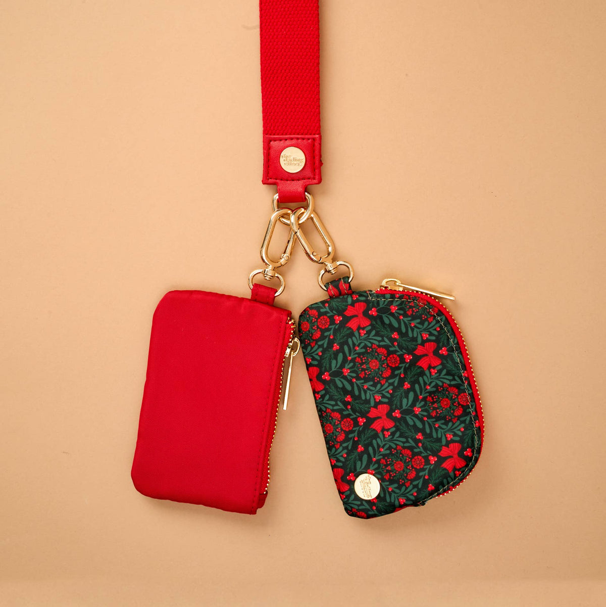 Dynamic Duo Pouch Wristlet-A Merry Moment