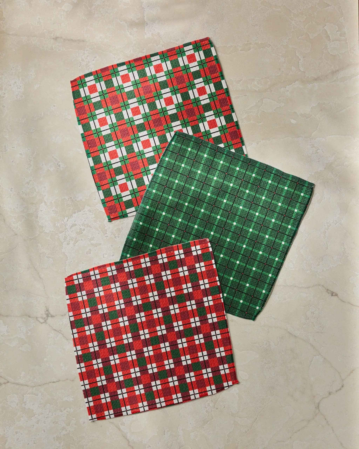 Noel Plaid Dishcloth Set - Holiday 2026