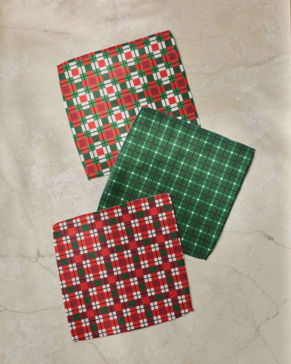 Noel Plaid Dishcloth Set - Holiday 2026
