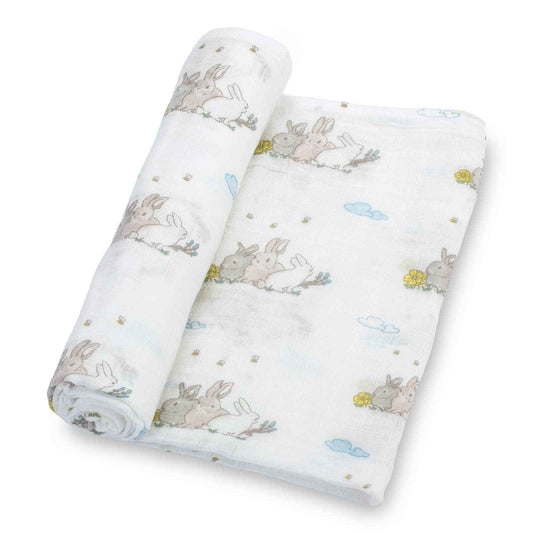 LollyBanks - SomeBunny Loves You Baby Easter Swaddle Blanket