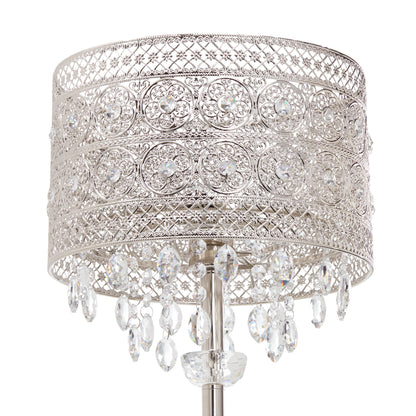 28.75"H Harley Polished Nickel Buffet Table Lamp
