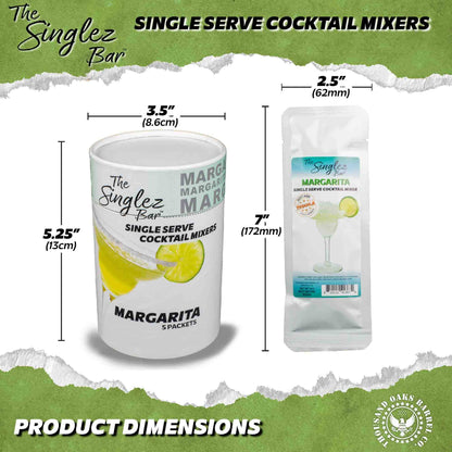 ThousandOaksBarrelCo. - Singlez Bar Margarita- 5-Pack Single Serve Mixers