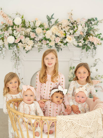 Strawberry Stripe | Two-Piece Kids Bamboo Pajama Set