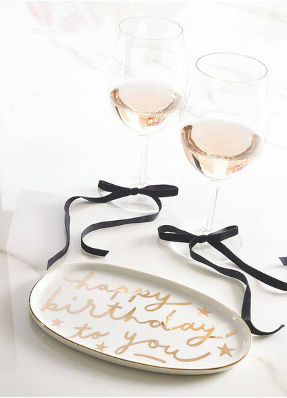 Ceramic Platter - Happy Birthday To You
