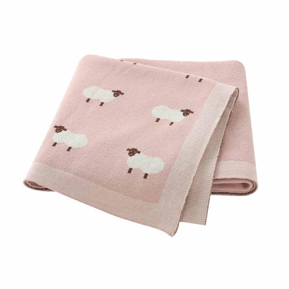 Soft Sheep Baby Blanket: Beige