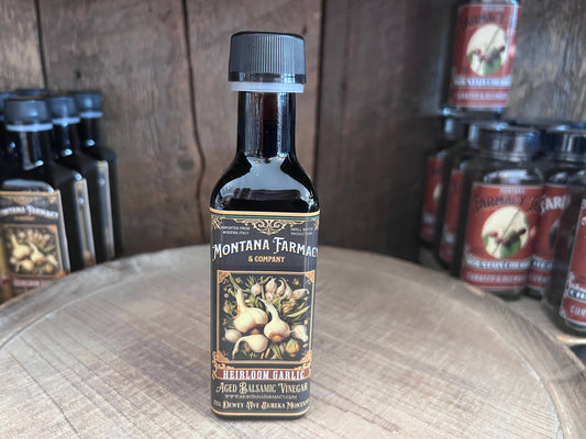 Heirloom Garlic Dark Balsamic Vinegar Full body Thick 100ml