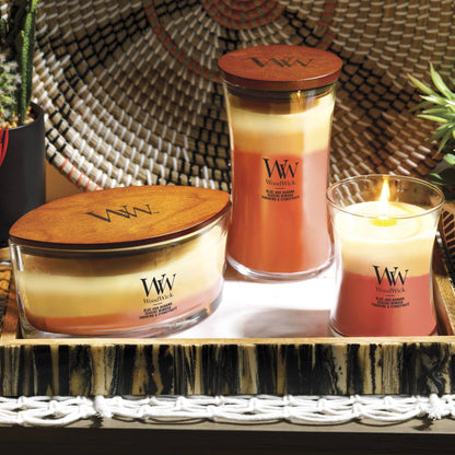 Tropical Sunrise Trilogy Medium Hourglass Candle, 9.7 oz