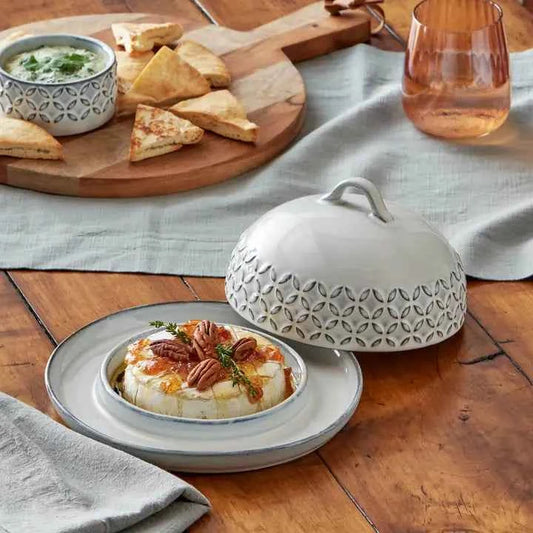 Bistro Brie Baker White Stoneware Everyday