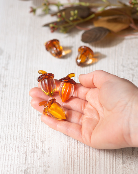 Mini Glass Acorn