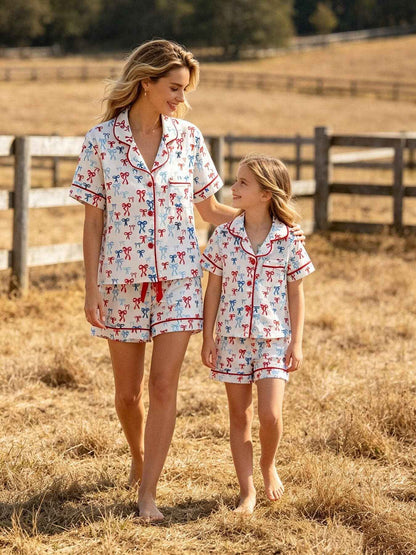 Mommy & Me 4th of july Print Pajama Set: 6 / KIDS