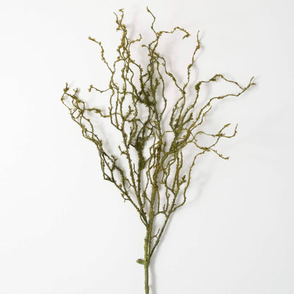 Moss Covered Twig Stem 40"