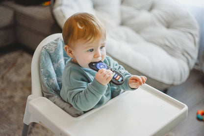 Remote Control Silicone Teether Toy Black Clip- Baby Gift