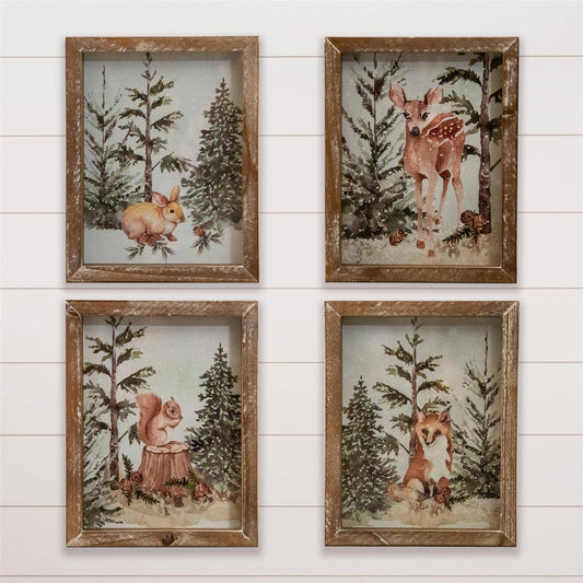 Framed Prints Woodland Animals In Forest sold separately