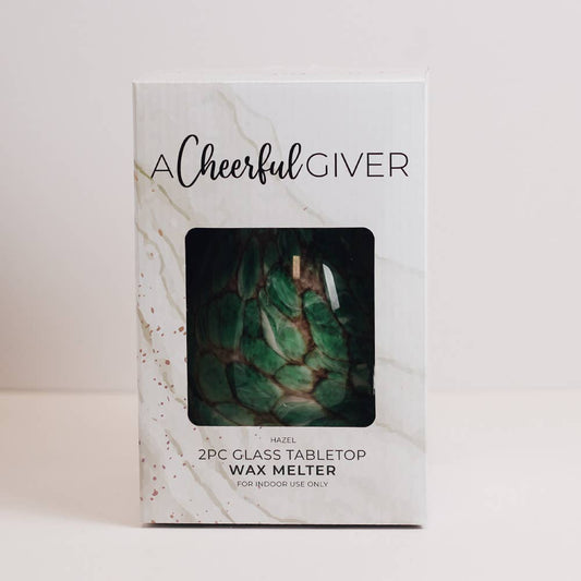A Cheerful Giver - Hazel Glass Wax Melter - Tabletop