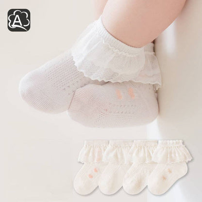 Baby Girls Lace Trim Socks