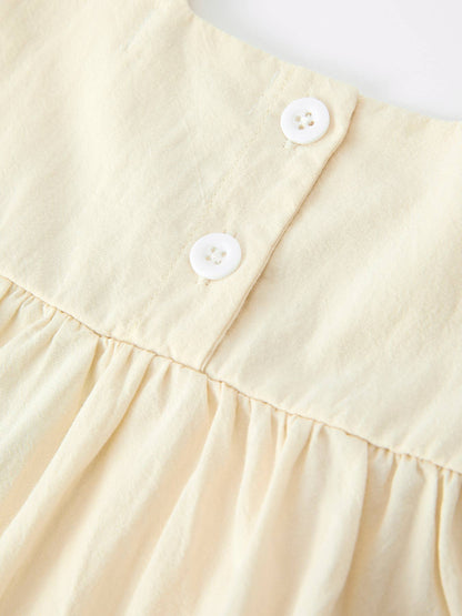 Summer Embroidered Lace Baby Top Bloomer Set