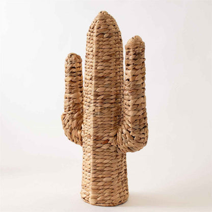Cactus Figure Woven Water Hyacinth, Lg (Pk/02)