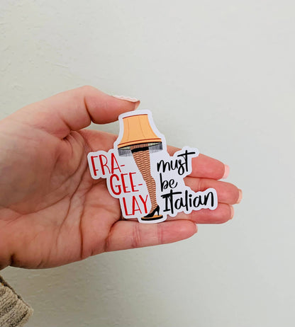 Oily Graphic Creations - Lamp- A Christmas Story Sticker/Magnet