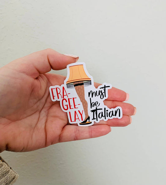 Oily Graphic Creations - Lamp- A Christmas Story Sticker/Magnet