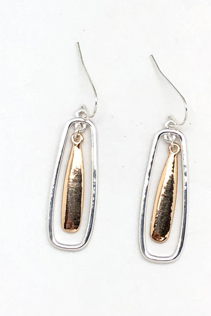Earring Alloy Plated Wine Bottle Drop Multi Metal