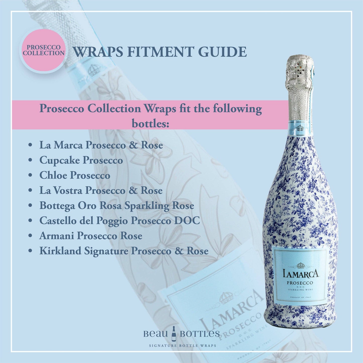 Beau Bottles Cow Girl - Prosecco Collection