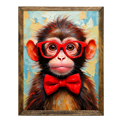 ANIMALS WITH GLASSES BABY- MONKEY