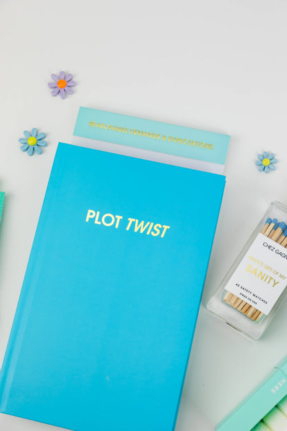 Chez Gagné - Reasonable Demands + Expectations - Lined Notepad - Light Blue - 65 perforated pages - 5x8