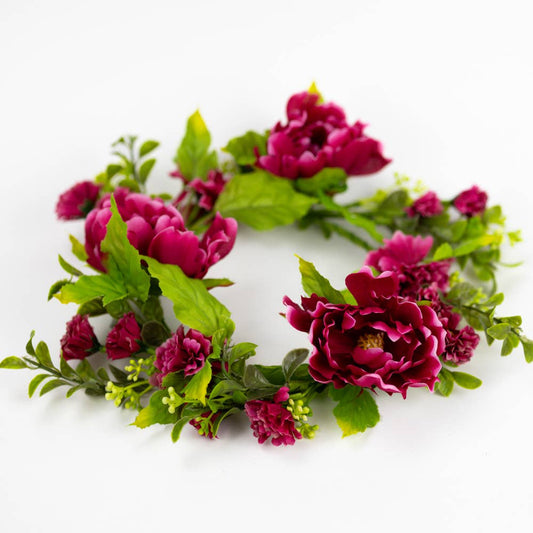 A Cheerful Giver - Pink Peony Bloom Candle Ring
