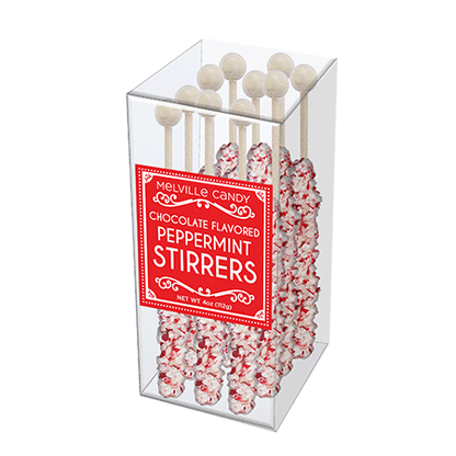 Melville Candy Company - Palitos de menta - Chocolate blanco