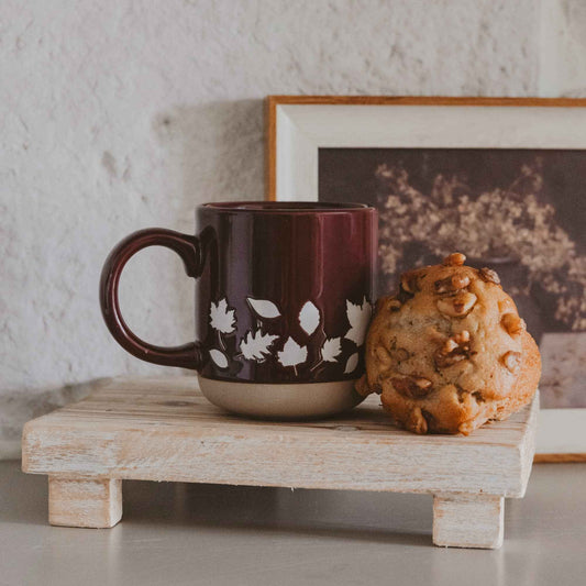 *NEW* Brown Fall Leaves Stoneware Mug - Fall Decor & Gifts