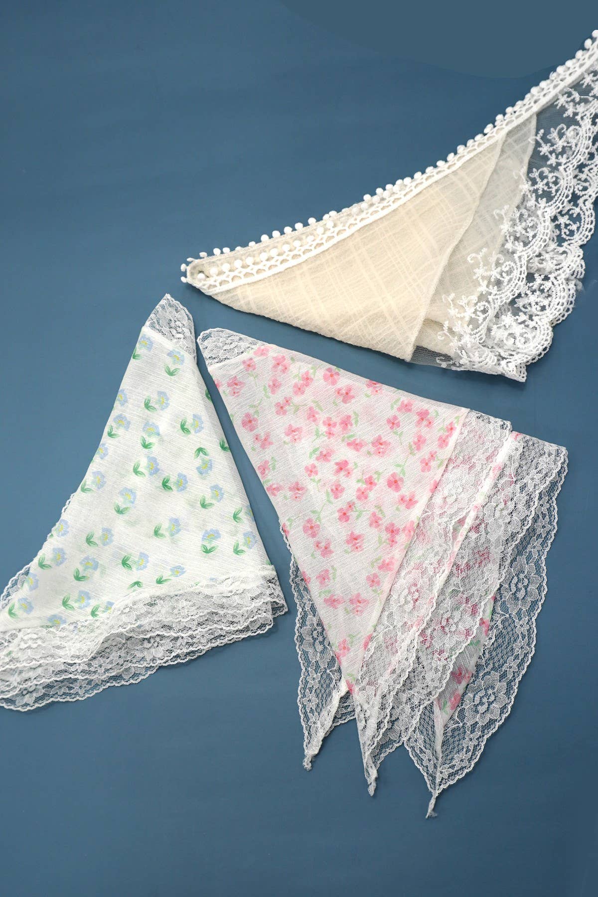 LACE FLORAL BANDANA HAIR SCARF HAIR BAND
