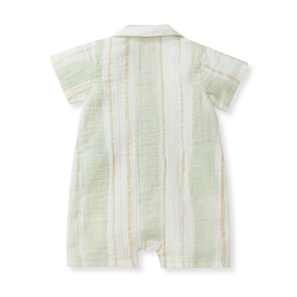 Pacific Stripe Baby Boy Romper: 18M