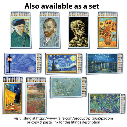 Art Classic Van Gogh Irises Matchbox