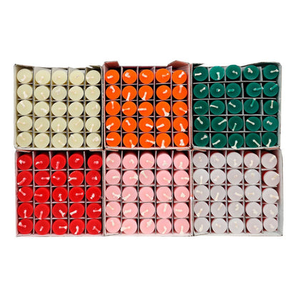 Red & White Stripe Candles