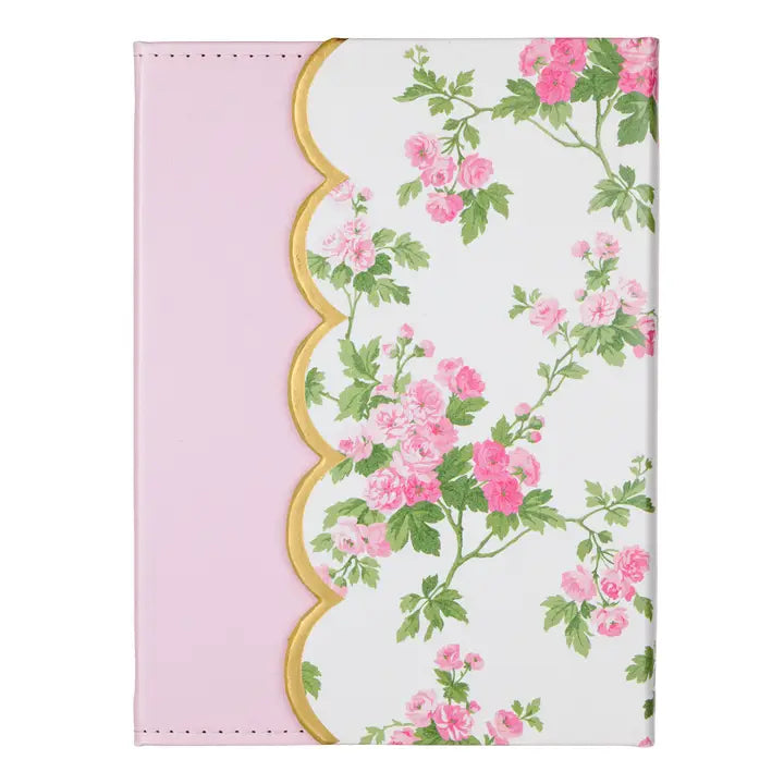 Pink Garden Blooms Deluxe Journal 6X8