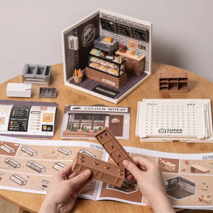 Hands Craft - DIY Miniature House Kit: Golden Wheat Bakery