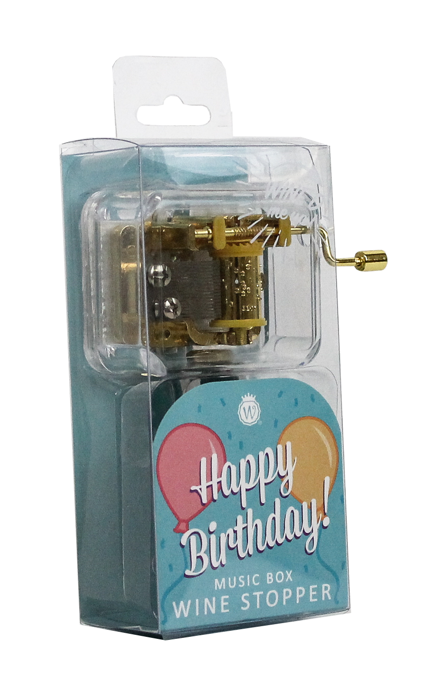 “Happy Birthday” Music Box Bottle Stopper