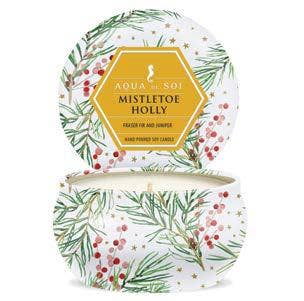 The SOi Company - Lata de vela Mistletoe &amp; Holly 4oz Aqua De SOi