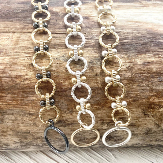 Matte gold Matte silver bracelets