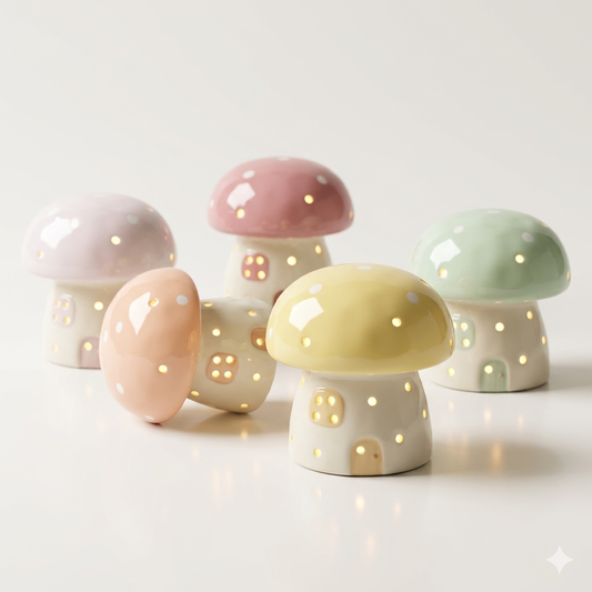 Ceramic Mushroom Decor-assorted-sold separately