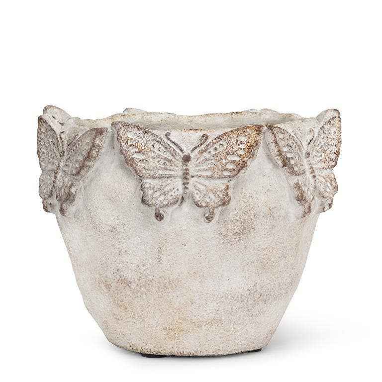 Butterfly Edged Planter-7"H