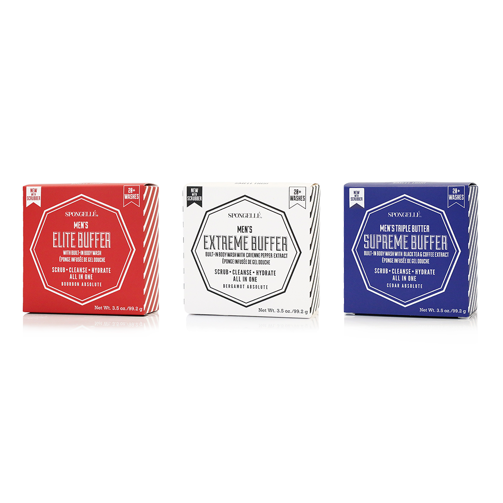 Men's Red White & Blue Body Buffer Assorted -Sols Separately