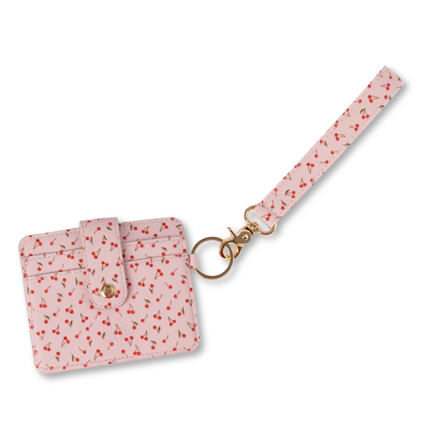 Elyse Breanne Design - Painted Cherries Wristlet Keychain