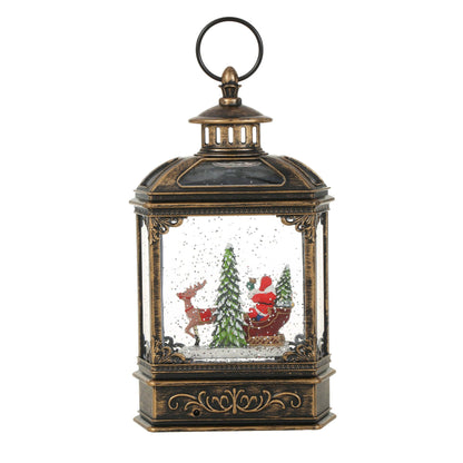 Christmas Vintage Snow Globe Lantern