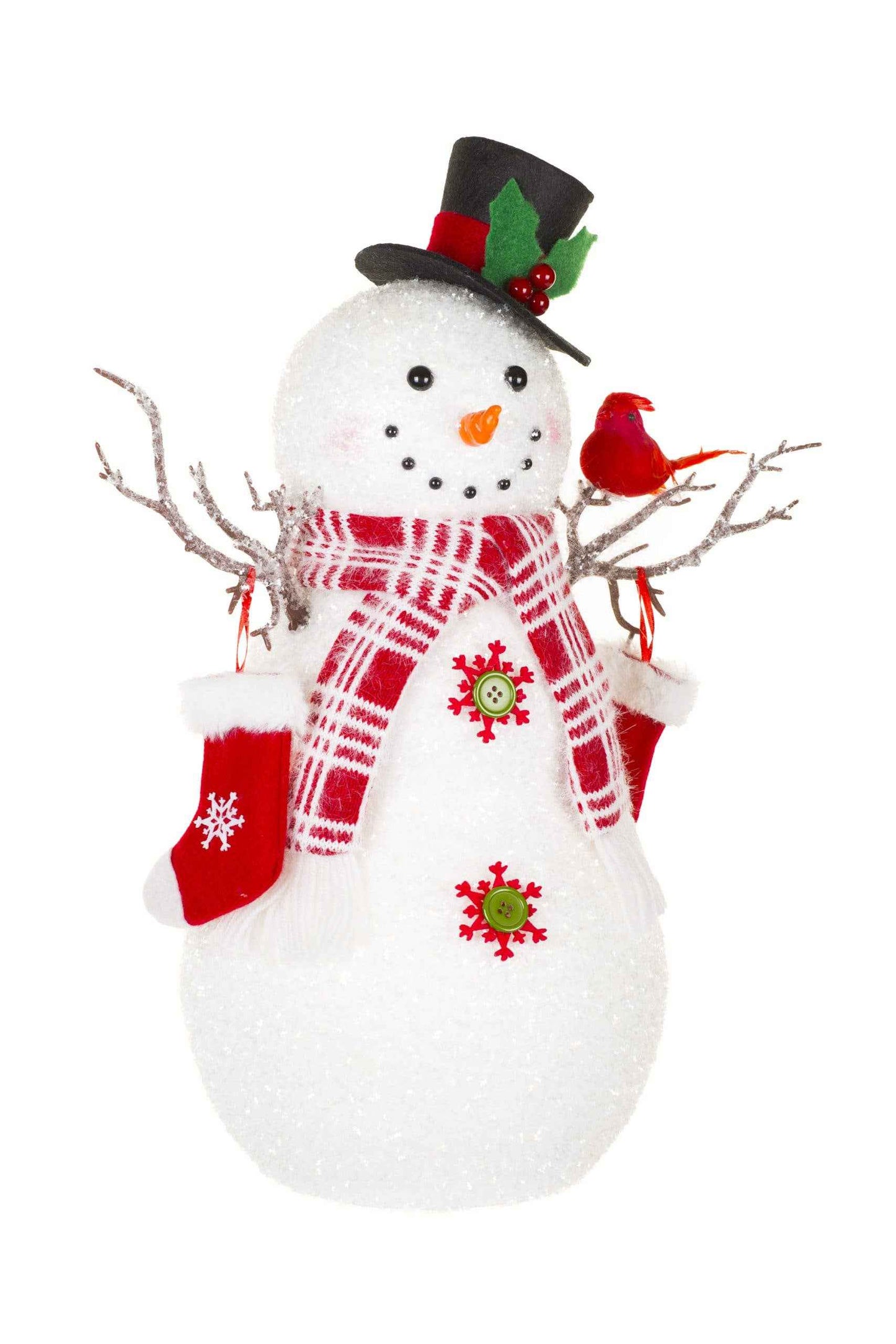 NEW-White Xmas Snowman