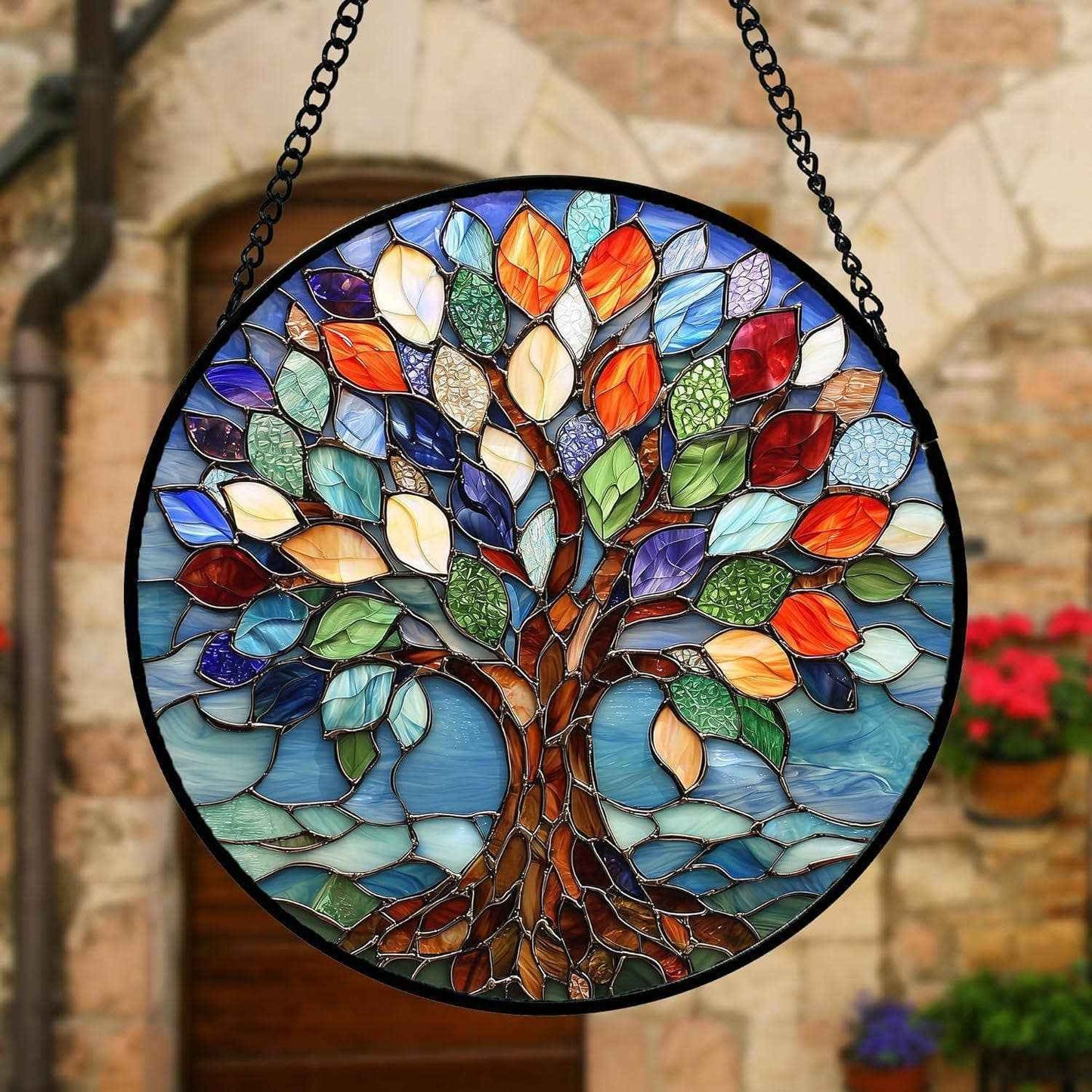 Colorful Tree of Life Suncatchers, Birthday Gift for Mom